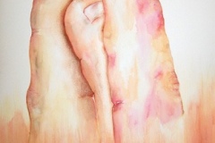 Hug me, Call me Sweetie, 2006 watercolor on paper, 30" x 22"